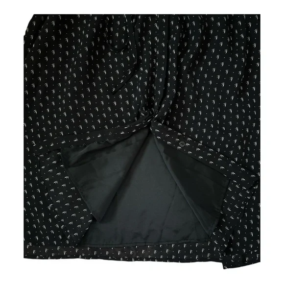 H&M Black Button Front Dress – Size 10 – Fully Lined - Picture 9 of 11